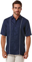Thumbnail for your product : Cubavera Short Sleeve Tuck Front Shirt with Contrast Inserts and Pickstitch