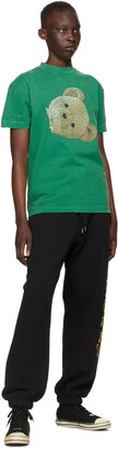 Palm Angels Green GD Bear Head Classic T-Shirt