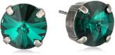 Thumbnail for your product : Sorrelli Emerald" Round Crystal Stud Earrings Essentials