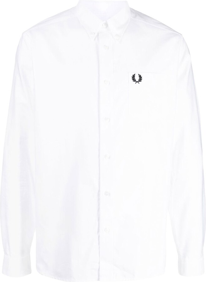 Fred Perry long sleeve twin tipped polo shirt in black - ShopStyle