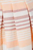 Thumbnail for your product : Mara Hoffman Pleated Striped Cotton Wide-leg Pants