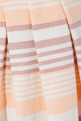 Mara Hoffman Pleated Striped Cotton Wide-leg Pants