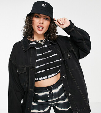 collusion cropped denim jacket