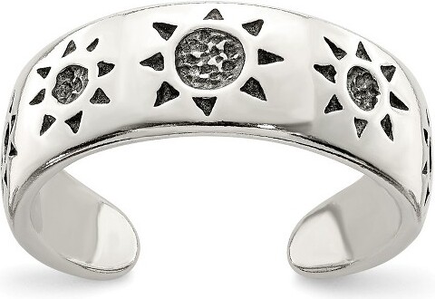 Black Bow Jewelry Co. BlackBowJewelryAntiquedSunToeRinginSterlingSilver