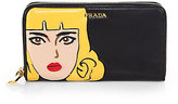 Thumbnail for your product : Prada Nappa Pop Zip Wallet