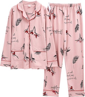 Cotton Button Down Pajama Set | Shop the world's largest collection of  fashion | ShopStyle UK