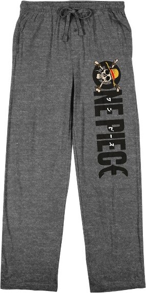 One Piece OnePiece(Manga)TitleLogoMen'sHeatherGraySleepPants-Medium