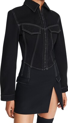 【関税込み】Dion Lee ブラック Corset デニムジャケット DION LEE | Denim Corset Jacket | Black