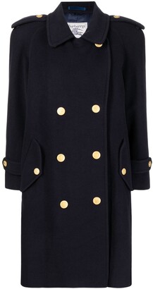 Burberry Pre-Owned 1990-2000s Double-Breasted Knee-Length Coat