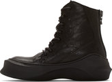 Thumbnail for your product : Julius Black Leather Sculpted Sole Boots