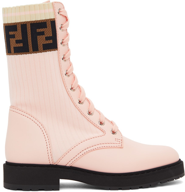 fendi boots pink