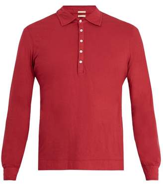 Massimo Alba Long-sleeved cotton-jersey polo shirt