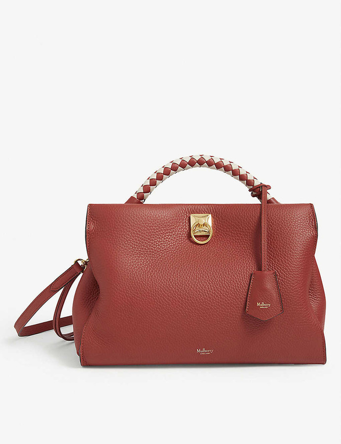 Mulberry Iris leather top handle bag ShopStyle