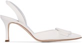 Thumbnail for your product : Manolo Blahnik Maysli 70mm buckle slingback pumps