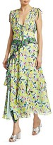 Thumbnail for your product : Tanya Taylor Angie Abstract Print Pleated Midi Dress