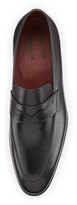 Thumbnail for your product : Neiman Marcus Almond-Toe Penny Loafer, Black