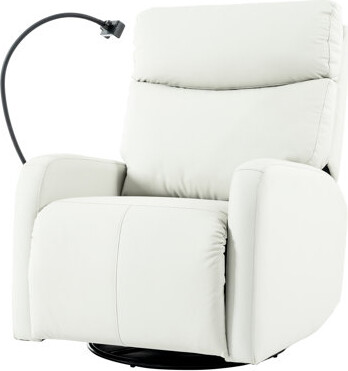 Latitude Run Contemporary 360° Swivel Rocking Chair - Gray For Family Relaxing Recliner Cozy Home Theater Seating