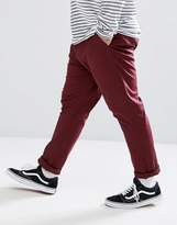 Thumbnail for your product : ASOS Plus Slim Chinos In Dark Burgundy