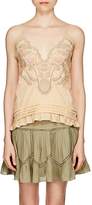 Thumbnail for your product : Chloé Women's Eyelet-Detailed Cotton Poplin Top - Beige, Tan