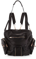 Thumbnail for your product : Alexander Wang Mini Marti Leather Backpack, Black/Rose Gold