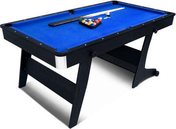 Raychee 6' Foldable Pool Table With Playing Accessories, Leg Levelers
