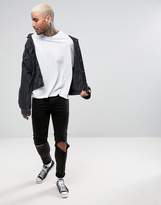 Thumbnail for your product : ASOS Super Oversized T-Shirt With Angled Cut And Sew Panels In White
