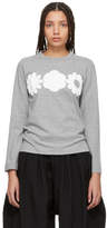 Thumbnail for your product : Comme des Garcons Grey Long Sleeve Foam Flower T-Shirt