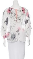 Thumbnail for your product : Thomas Wylde Chiffon Bloom Blouse