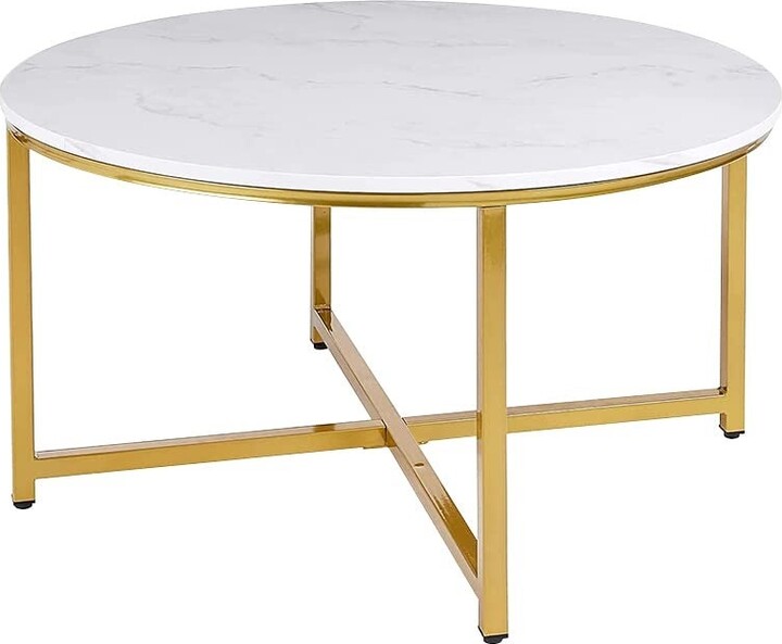 Howcool Modern Round Coffee Table for Living Room, Sofa Center Table for Dining Room, Modern