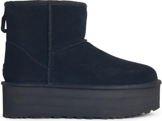 Classic Mini Platform' Black Suede Boots