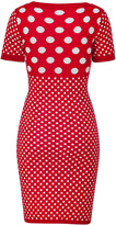 Thumbnail for your product : Joseph Red/White Wool-Cashmere Paule Spot Knit Dress