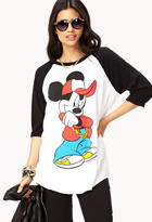 Thumbnail for your product : Forever 21 Cool Mickey Mouse Raglan Top