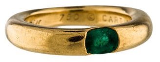 Cartier 18K Emerald Ellipse Ring
