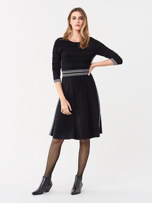 Diane von Furstenberg Nova Pointelle Knit Dress