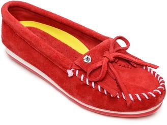 red bottom boat shoes