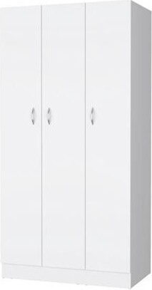 FM FURNITURE Casper Wardrobe with 2-Drawers, Hanging Rod and 3-Doors