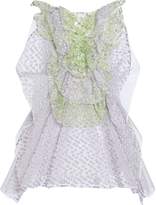 Thumbnail for your product : DELPOZO Embellished Linen-mesh Fil Coupe Mini Dress