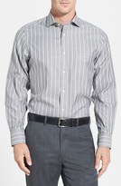 Thumbnail for your product : Nordstrom SmartcareTM Regular Fit Wrinkle Free Stripe Sport Shirt (Big)