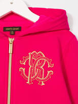 Thumbnail for your product : Roberto Cavalli logo zipped hoodie