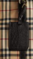 Thumbnail for your product : Burberry Horseferry Check Alligator Tote Bag