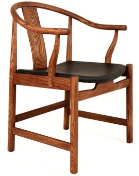 dCOR design Ming Genuine Leather Upholstered Dining Chair
