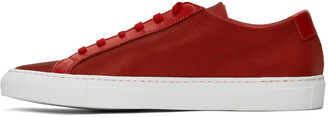 Common Projects Red Metal Mesh Achilles Low Sneakers