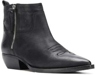 The Seller pointed stitch detail ankle boots