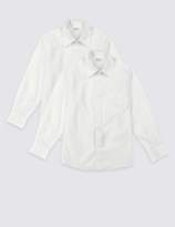 Thumbnail for your product : Marks and Spencer 2 Pack Boys' Easy Dressing Non-Iron Shirts