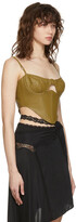 Thumbnail for your product : VAILLANT SSENSE Exclusive Khaki Leather Bustier