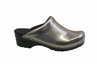 sanita patent leather clogs