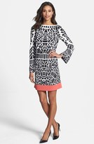 Thumbnail for your product : Nicole Miller 'Yin Yang' Print Jersey Shift Dress