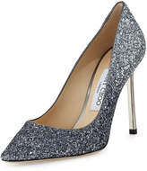 Thumbnail for your product : Jimmy Choo Romy Glitter Pointed-Toe 100mm Pump