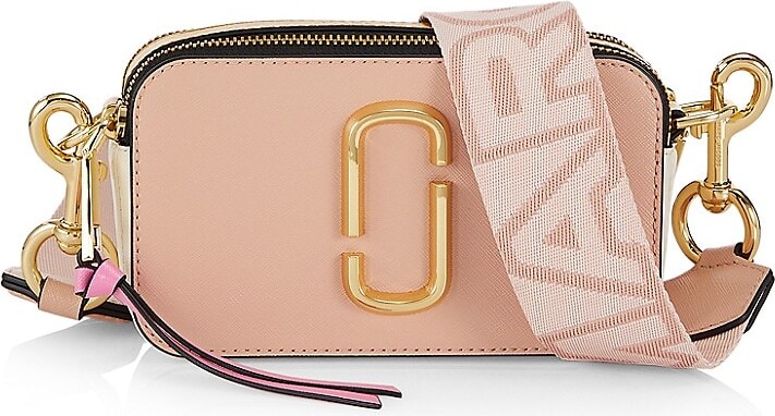 Marc Jacobs Pink & Brown 'The Snapshot' Bag - ShopStyle