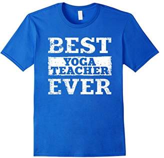 Women's Best Yoga Teacher Ever Shirt: Funny Job Gift T-Shirt Large